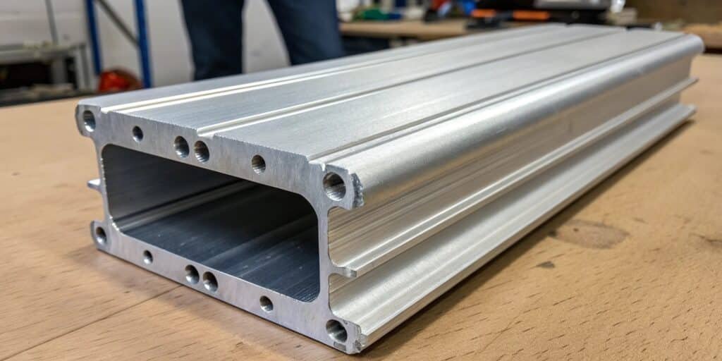 An intricate and robust forged aluminum aerospace component, demonstrating its strength and complexity.